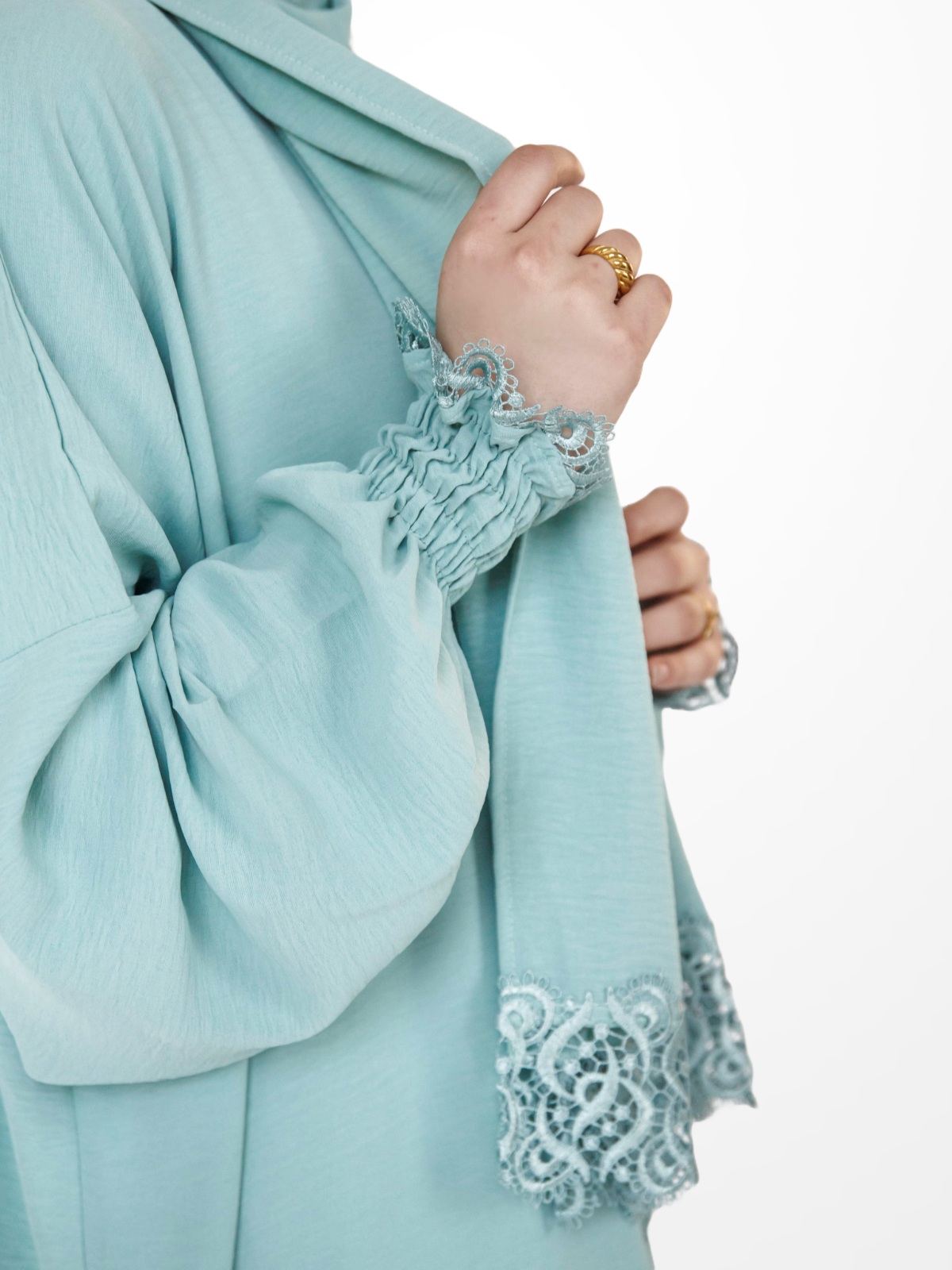 One-Piece Prayer Dress & Abaya with attached Hijab - Plain