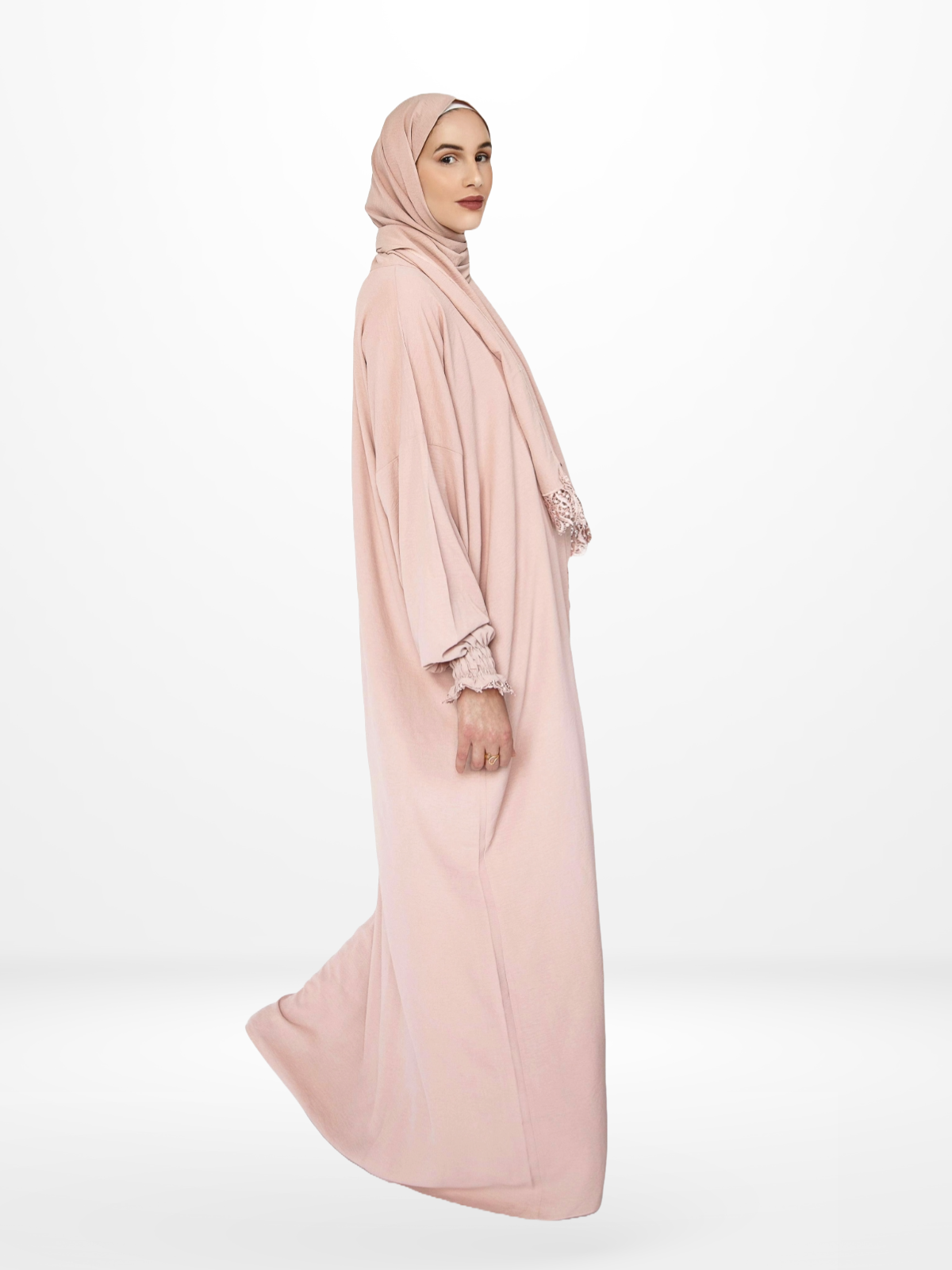 One-Piece Prayer Dress & Abaya with attached Hijab - Plain
