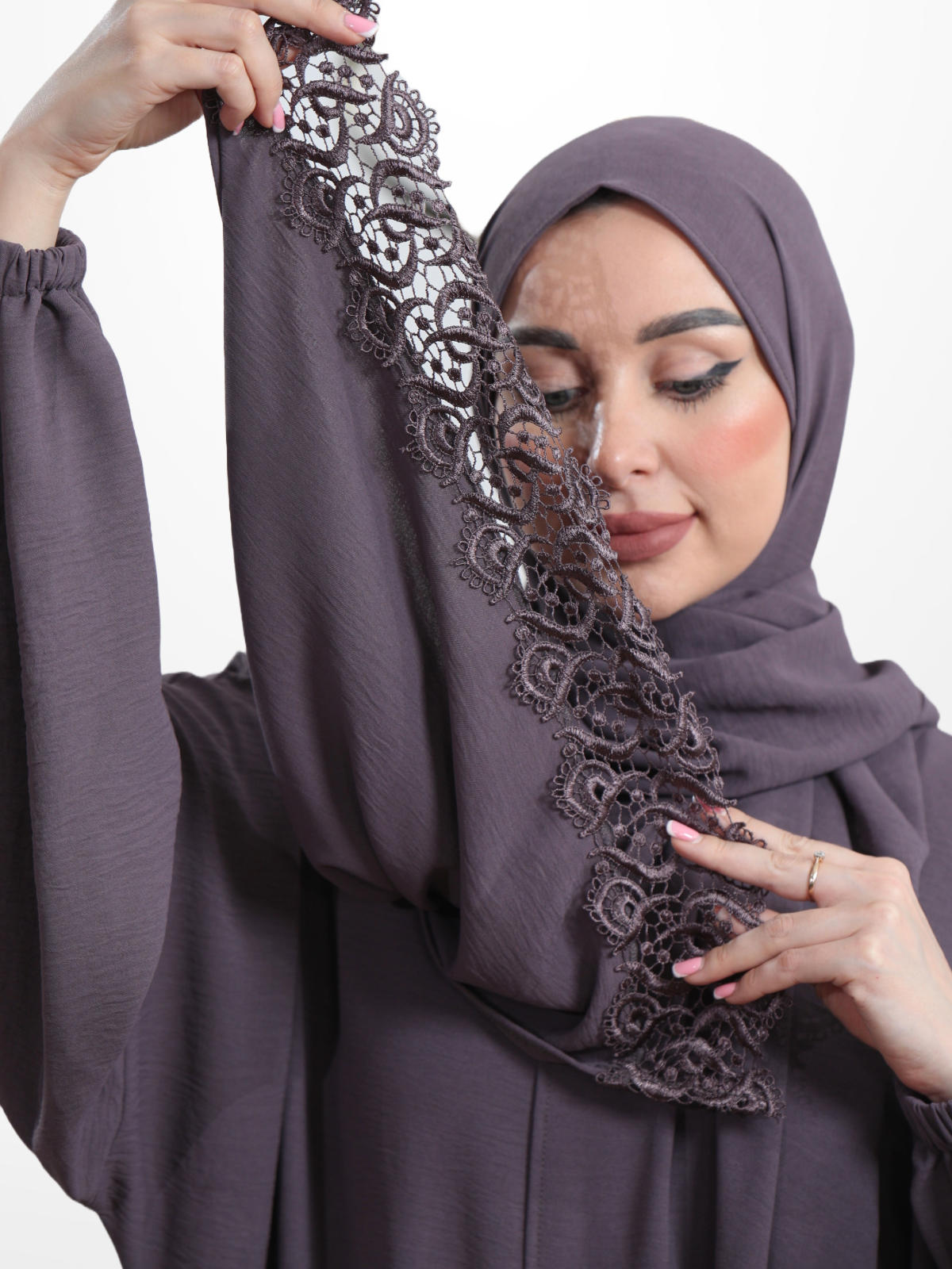 One-Piece Prayer Dress & Abaya with attached Hijab - Plain