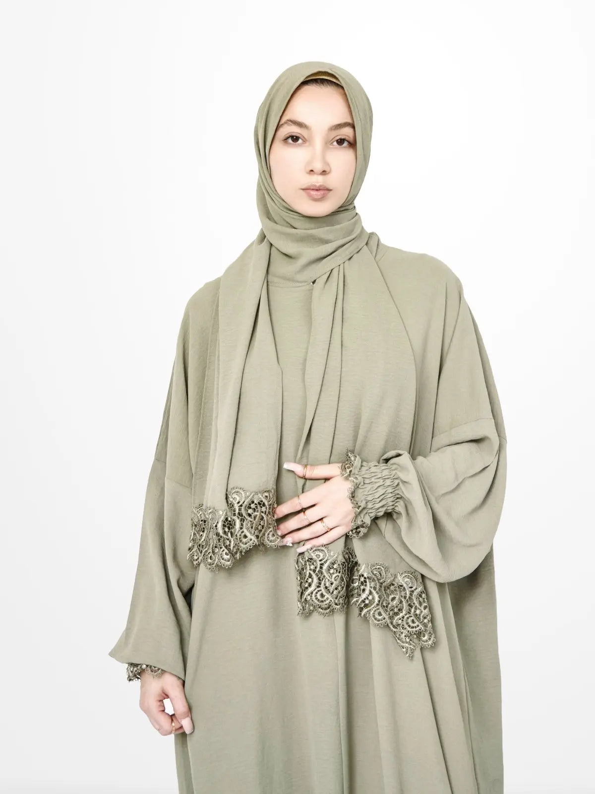 One-Piece Prayer Dress & Abaya with attached Hijab - Plain - Modest Essence