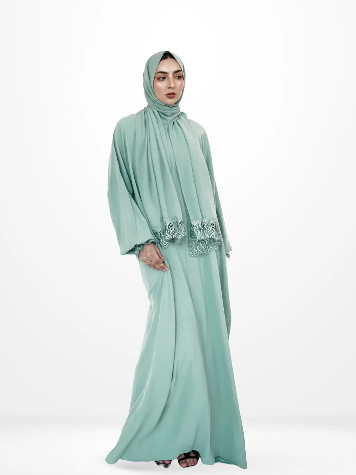 One-Piece Prayer Dress & Abaya with attached Hijab - Plain - Modest Essence