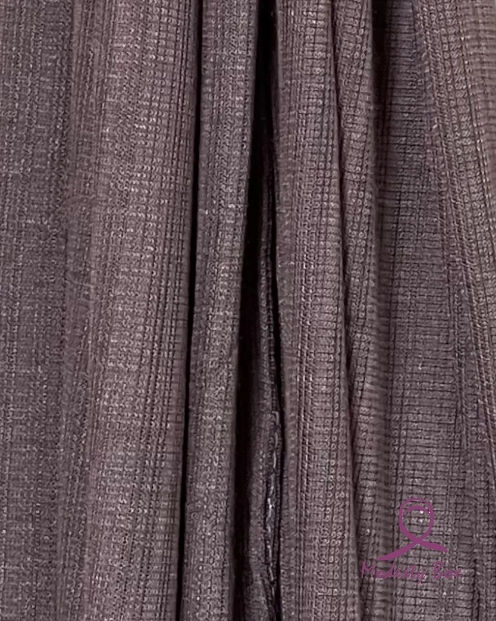 Fine Striped Jersey Hijab - Dark Brown
3