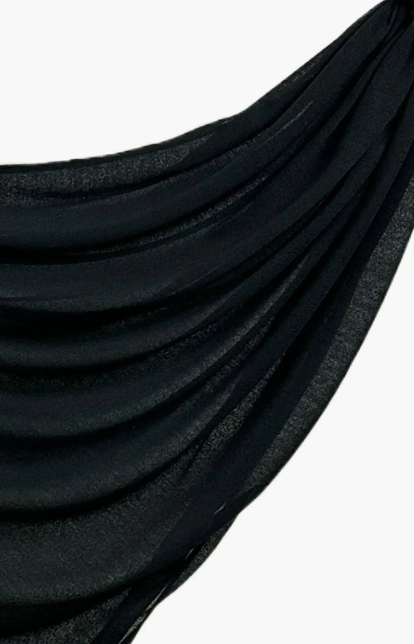 Black Turkish Cotton Hijab - Modest Essence