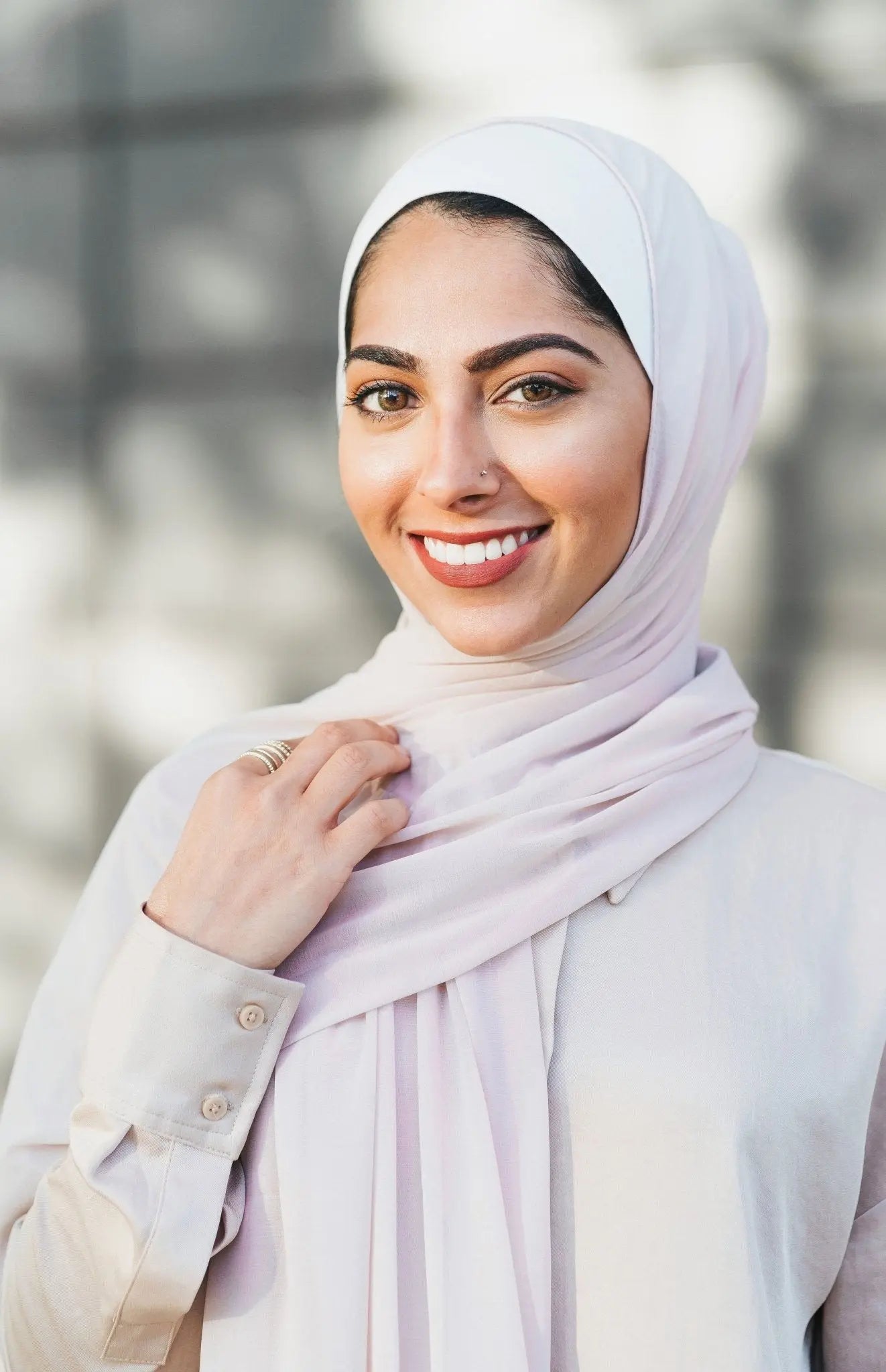 Blush Pink Premium Cashmere Hijab - Modesty Box
