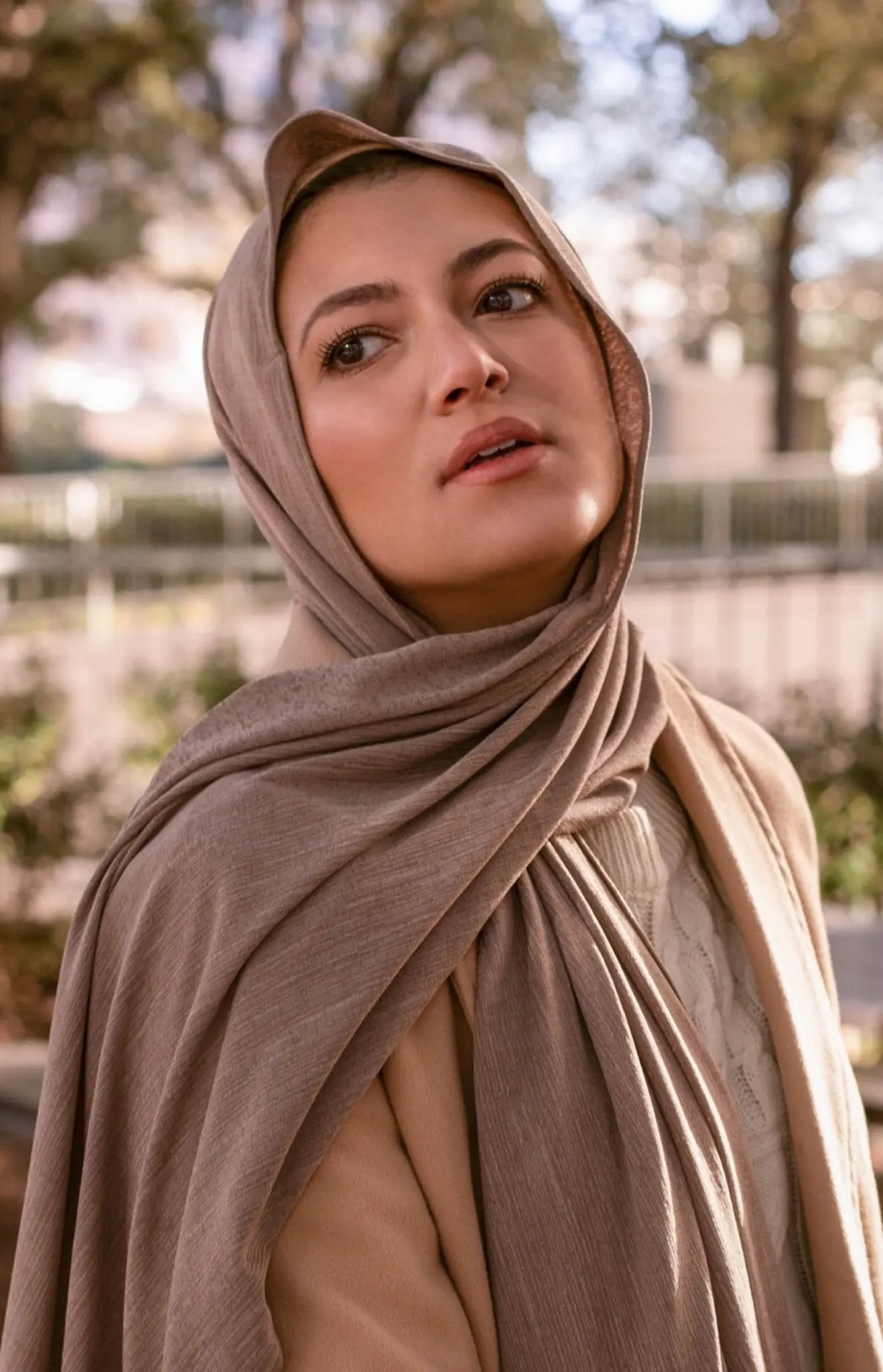 Brown Signature Cotton Hijab - Modesty Box