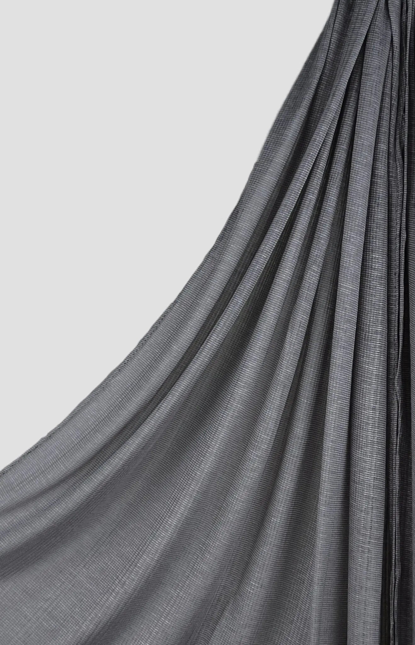 Dark Gray Fine Striped Jersey Hijab - Modest Essence