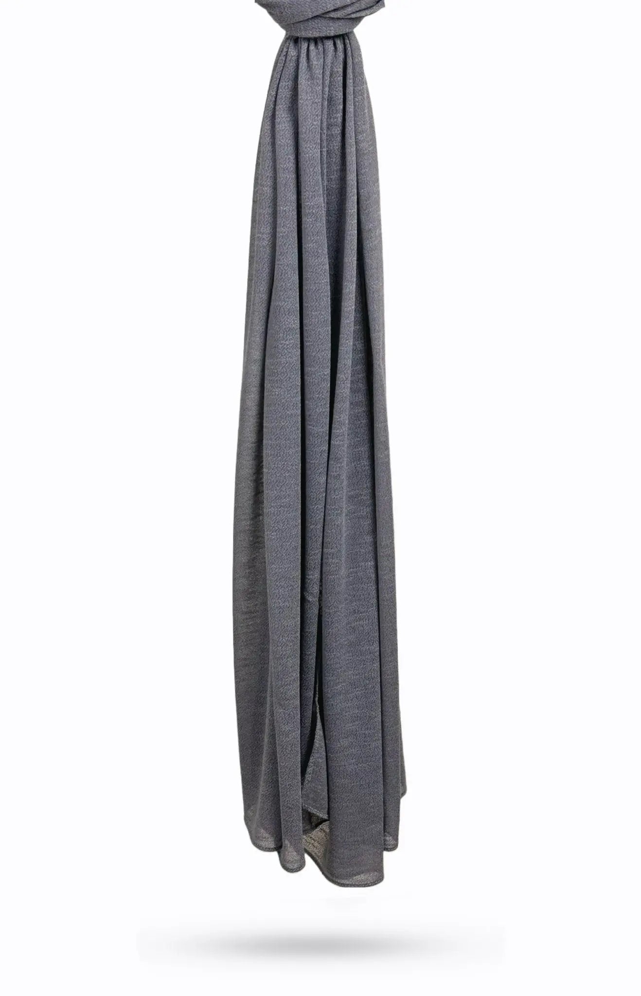 Dark Gray Textured Cotton Hijab - Modest Essence
