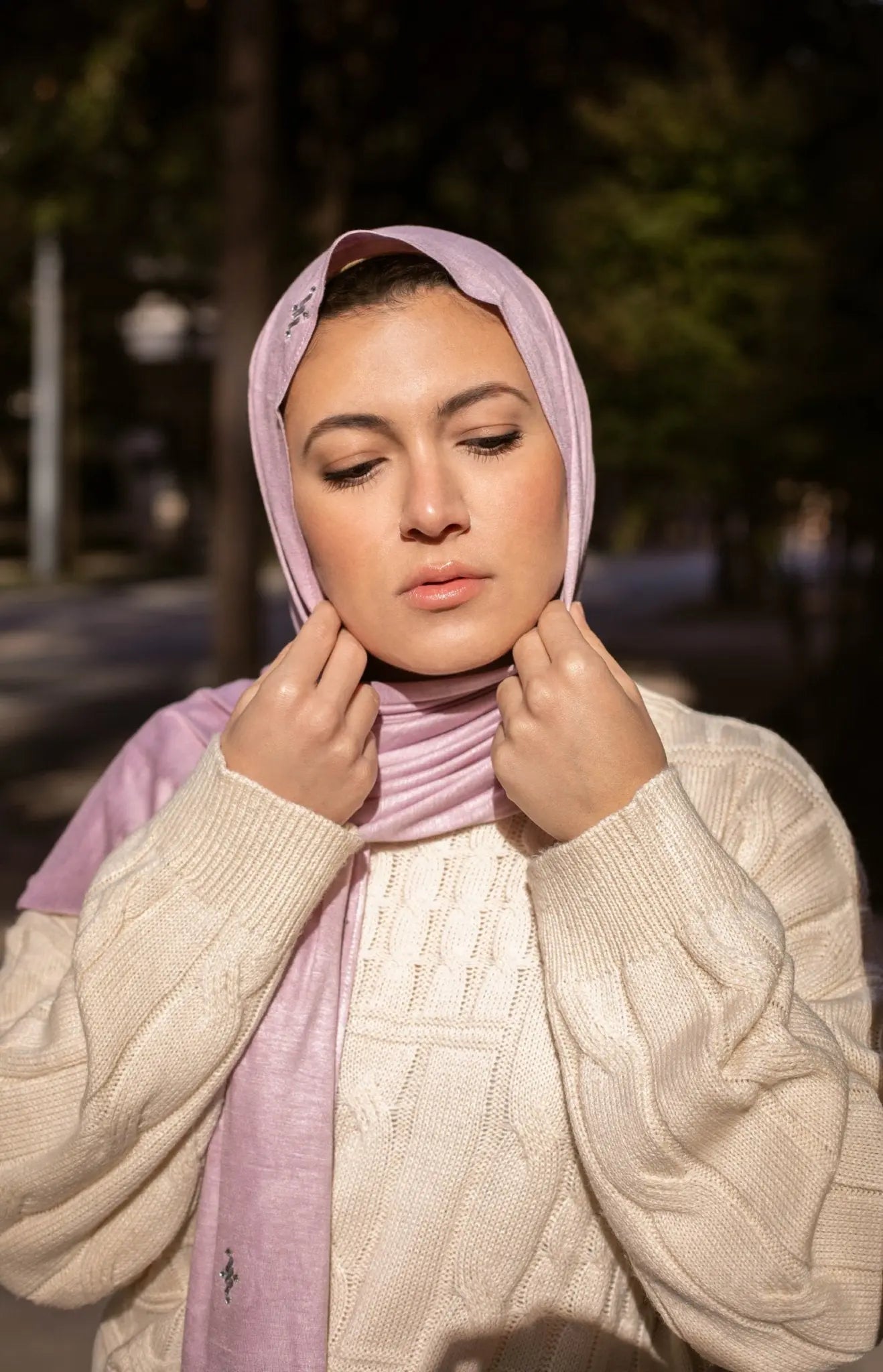 Fairy Dust Jersey With Beads Hijab - Modesty Box