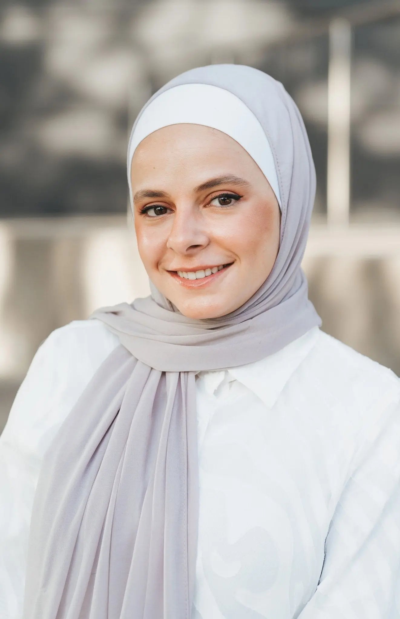 Lavender Gray Premium Cashmere Hijab - Modesty Box