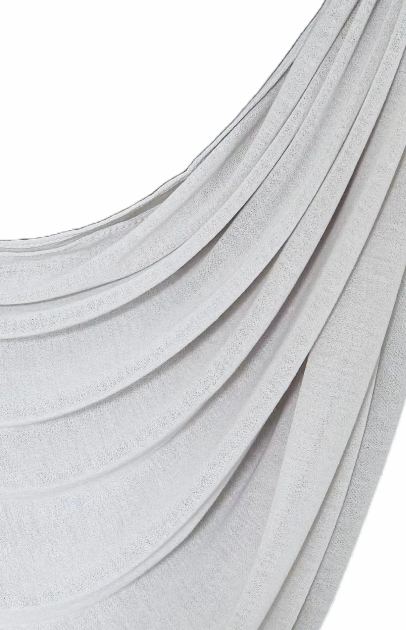 Light Gray Turkish Cotton Hijab - Modest Essence