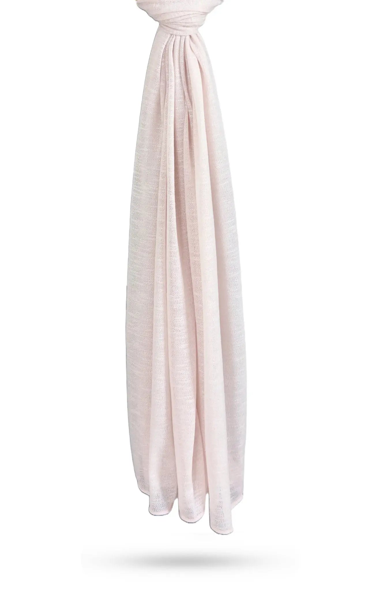 Light Pink Textured Cotton Hijab - Modest Essence