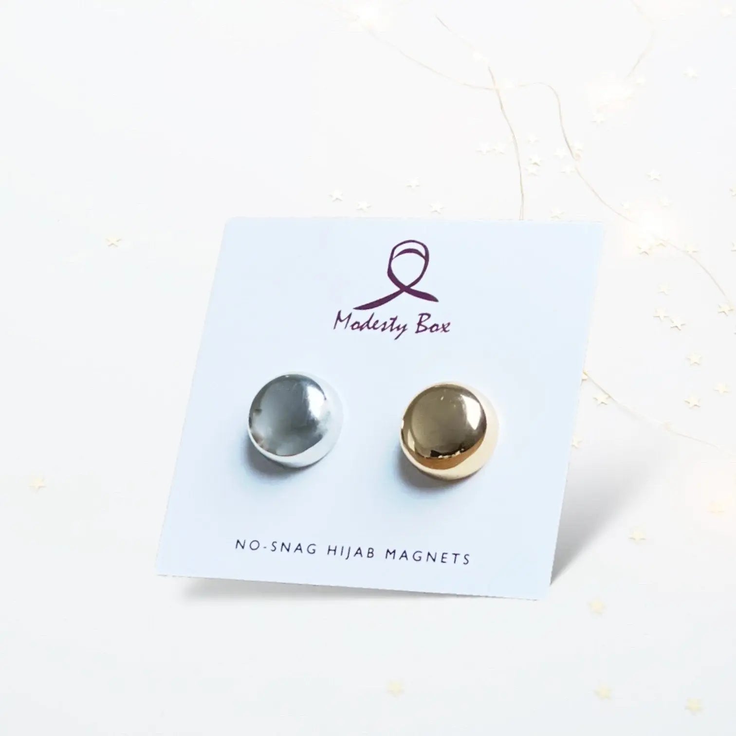 Metallic Hijab Magnet Pins - Basic - Modesty Box