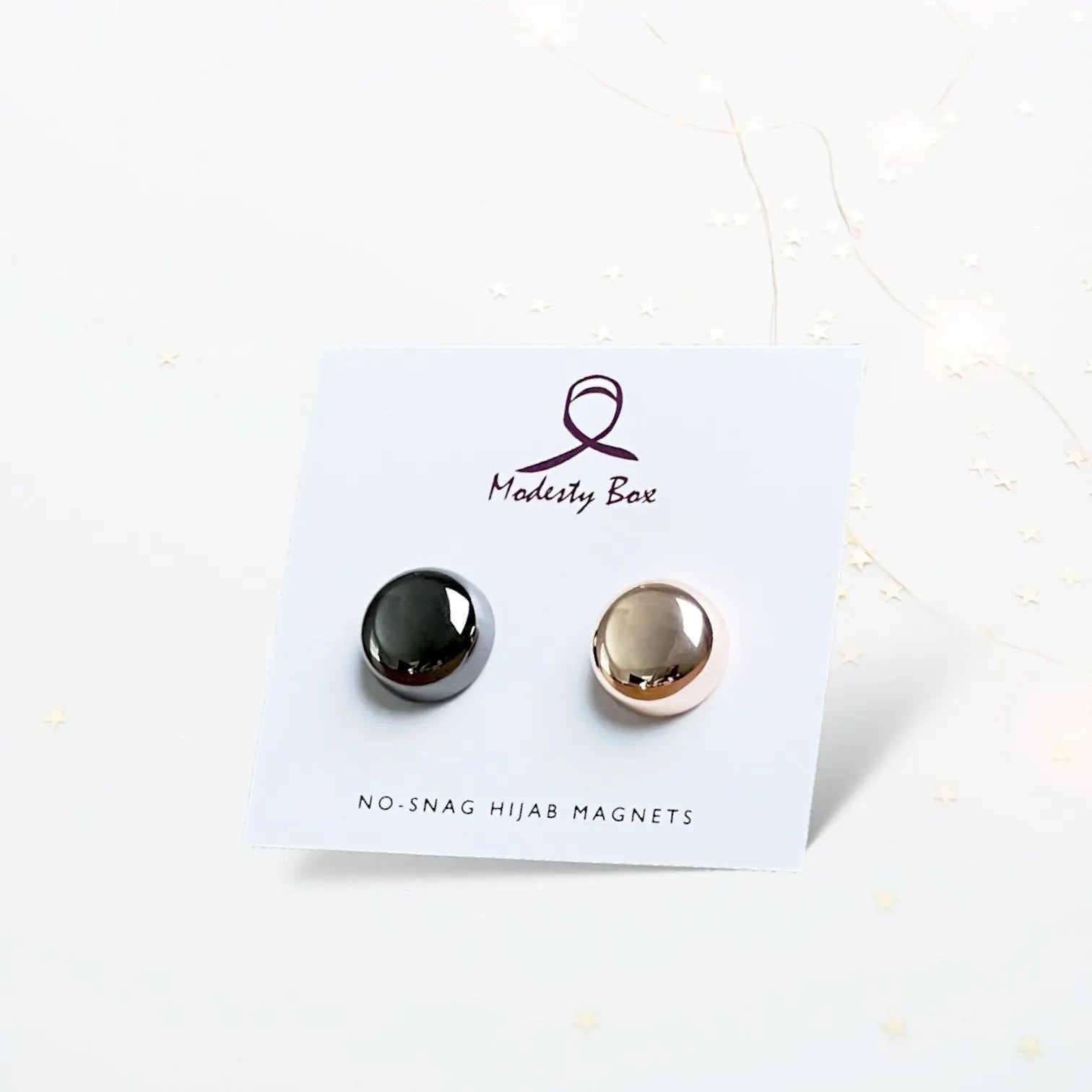 Metallic Hijab Magnet Pins - Mirror - Modesty Box