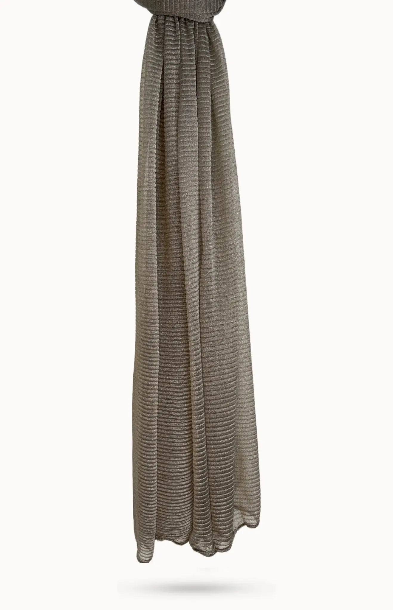 Olive Brown Crinkle Cashmere Hijab - Modest Essence