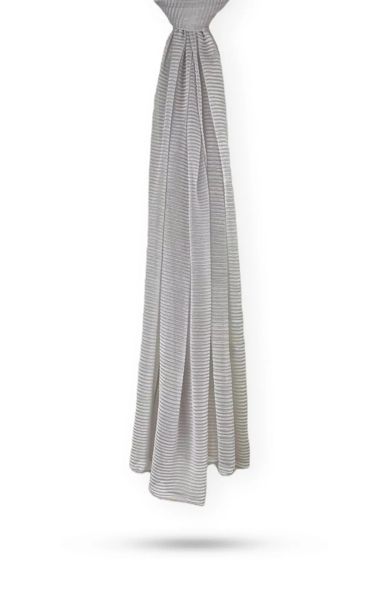 Pearl Gray Crinkle Cashmere Hijab - Modest Essence
