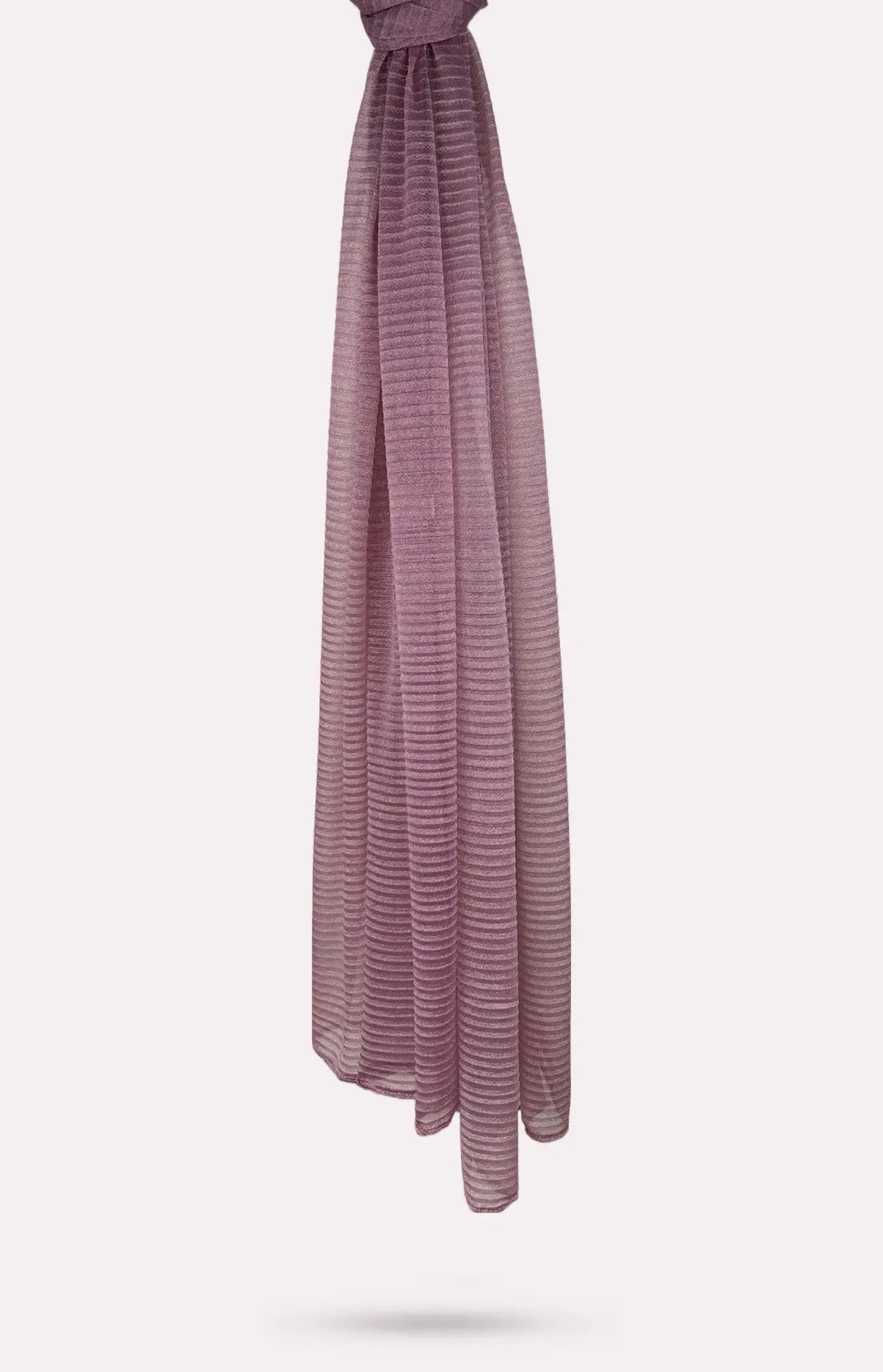 Rosy Mauve Crinkle Cashmere Hijab - Modest Essence