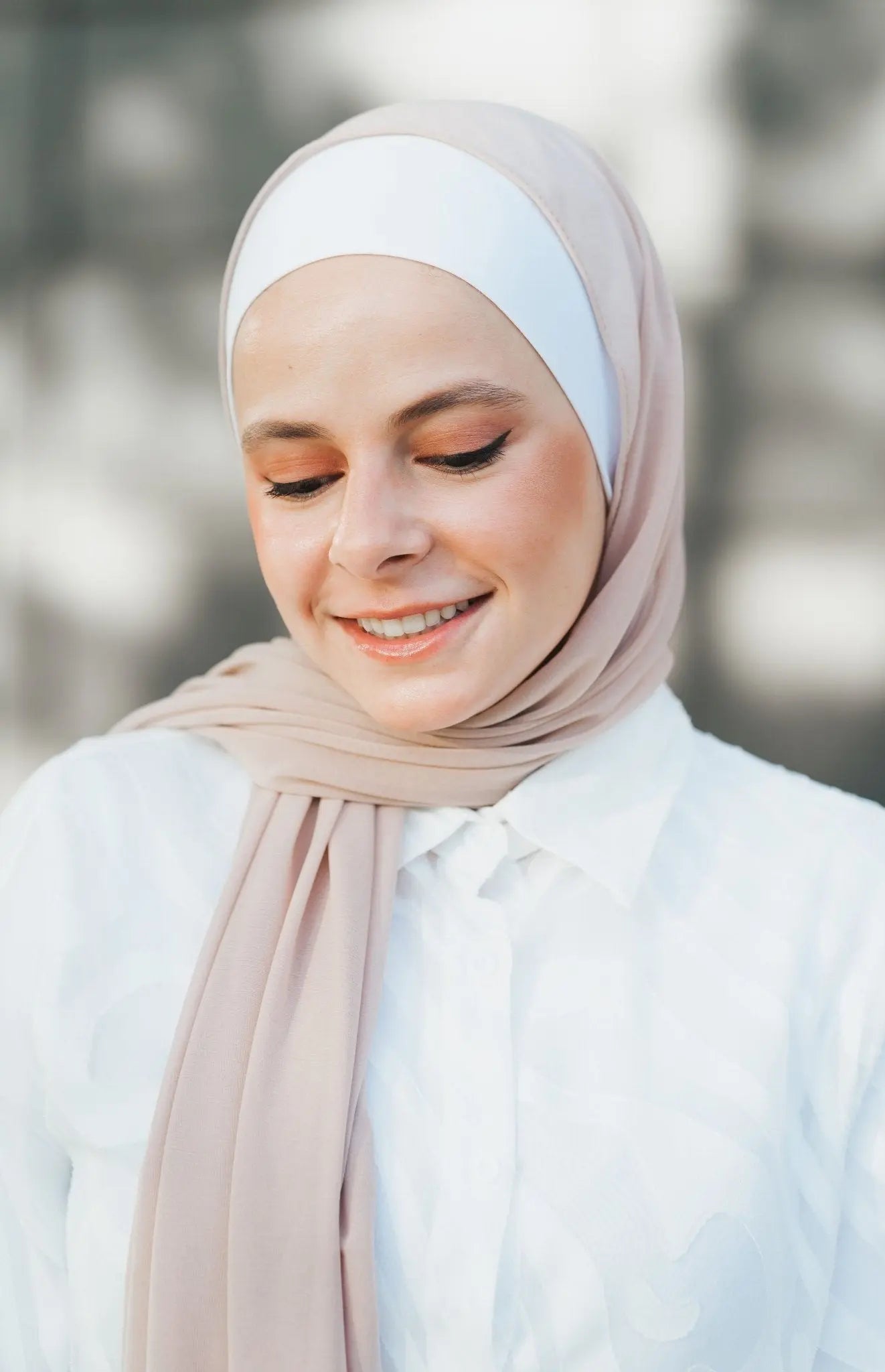 Tan Premium Cashmere Hijab - Modesty Box