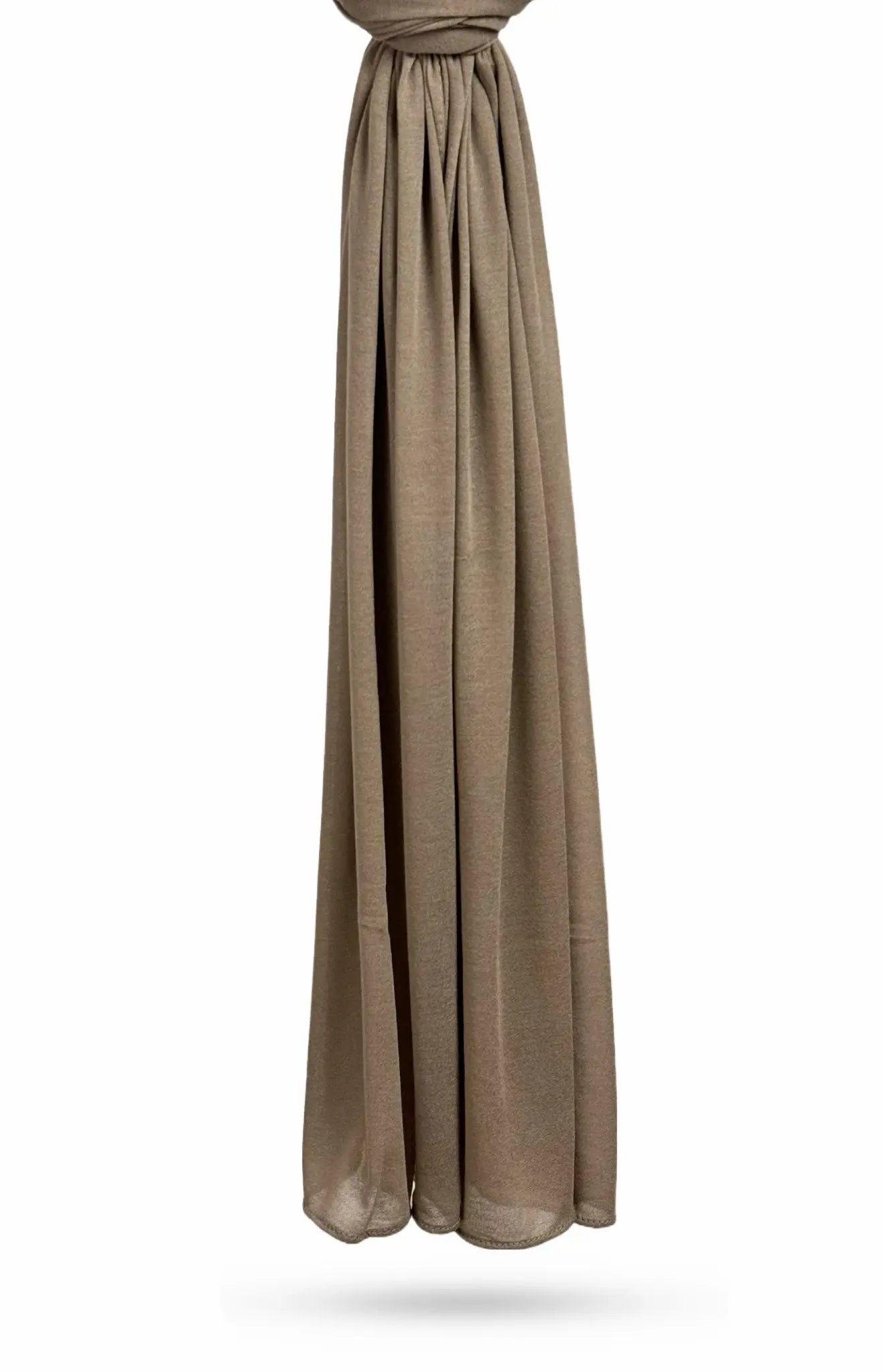Taupe Turkish Cotton Hijab - Modest Essence