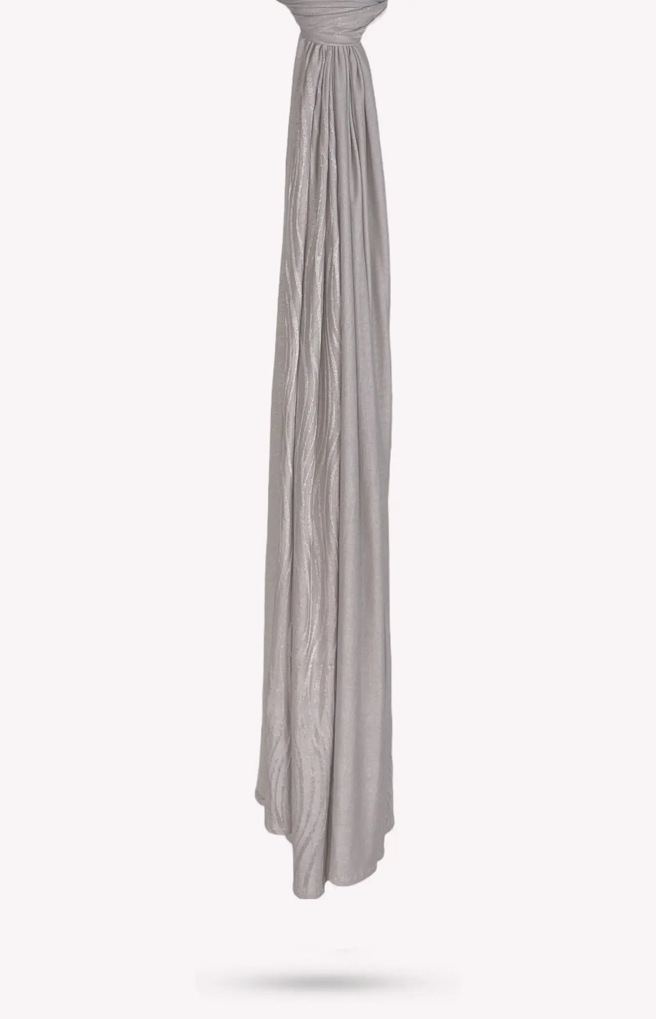 Warm Gray Patterned Jersey Hijab - Modest Essence