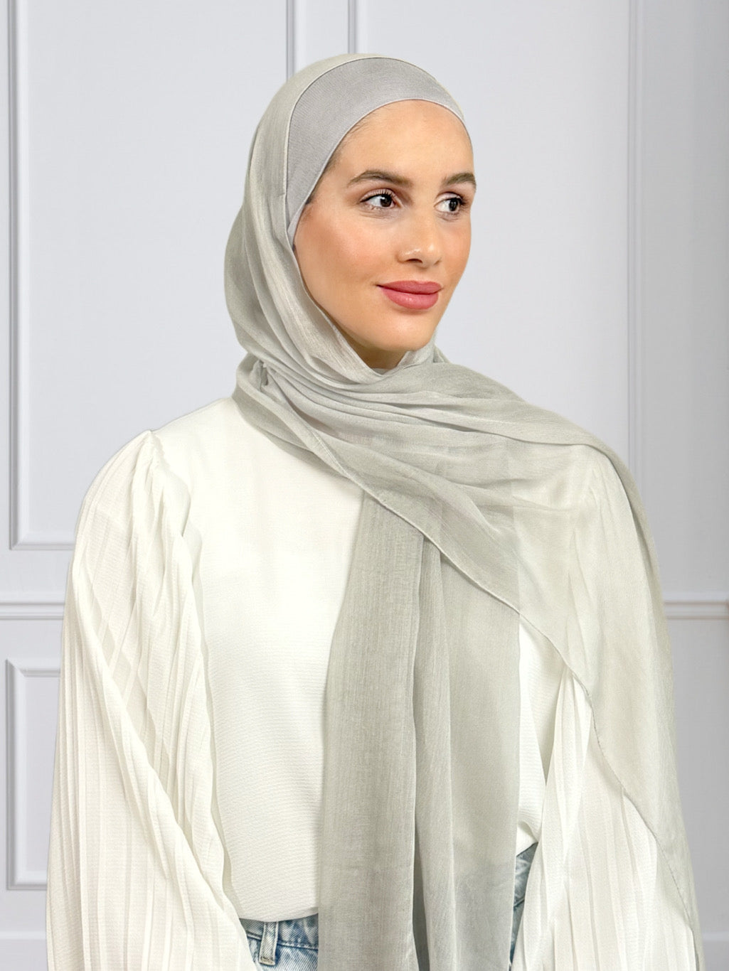 Linen Hijab - Gray