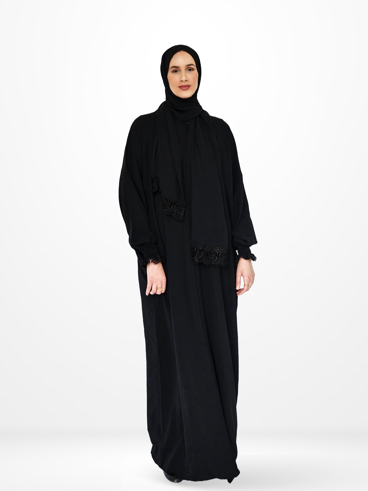 One-Piece Prayer Dress & Abaya with attached Hijab - Plain