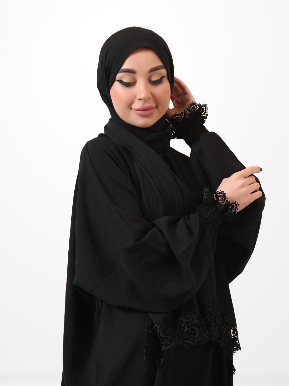 One-Piece Prayer Dress & Abaya with attached Hijab - Plain