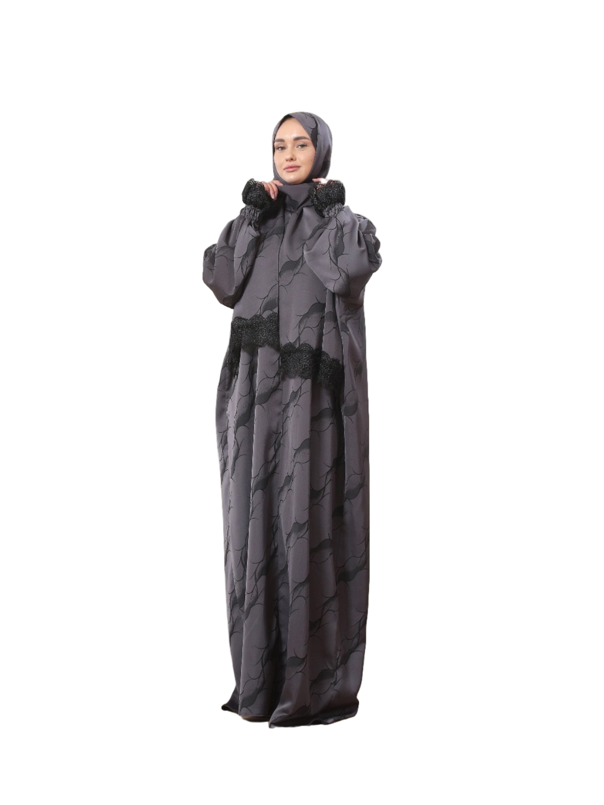 Prayer Dress - Satin - Gray