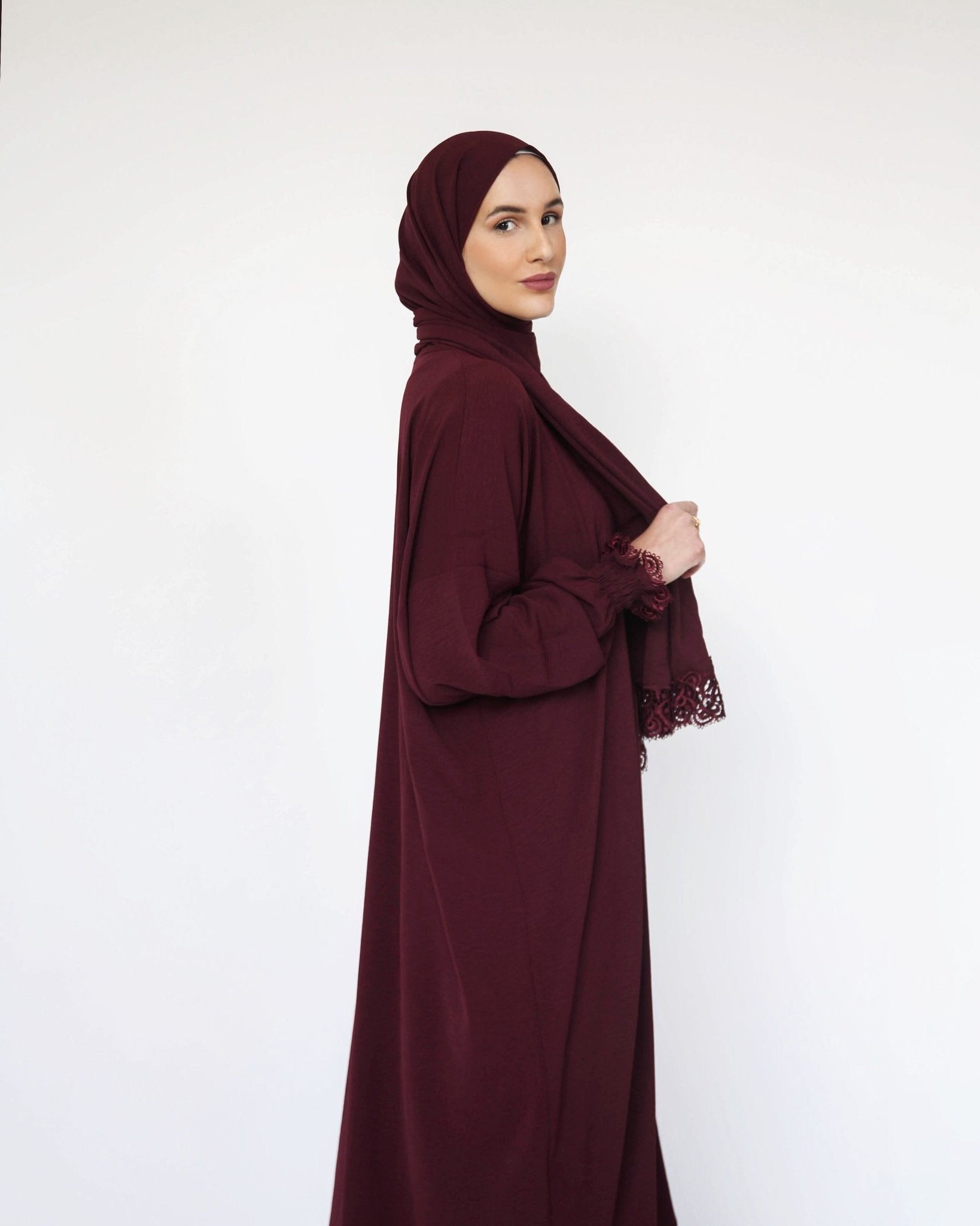 One - Piece Prayer Dress & Abaya with attached Hijab - Plain - Modest Essence