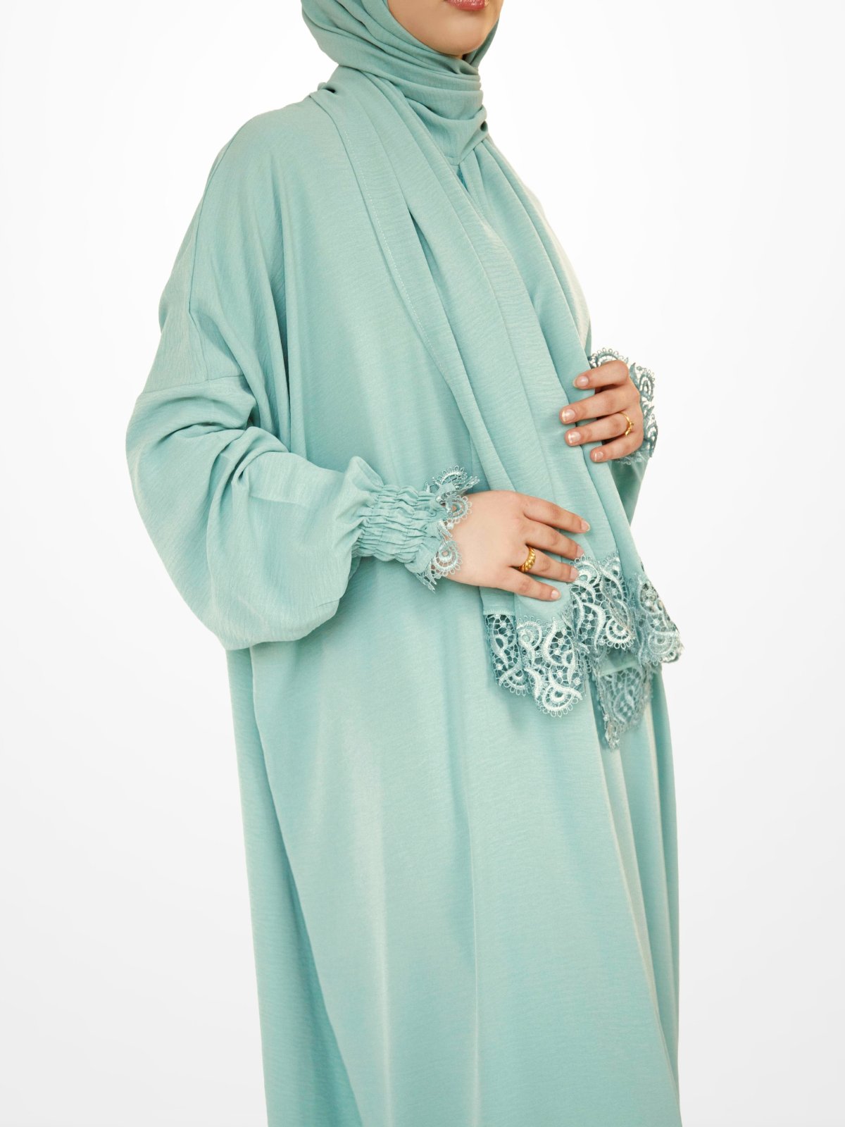 One-Piece Prayer Dress & Abaya with attached Hijab - Plain - Modest Essence