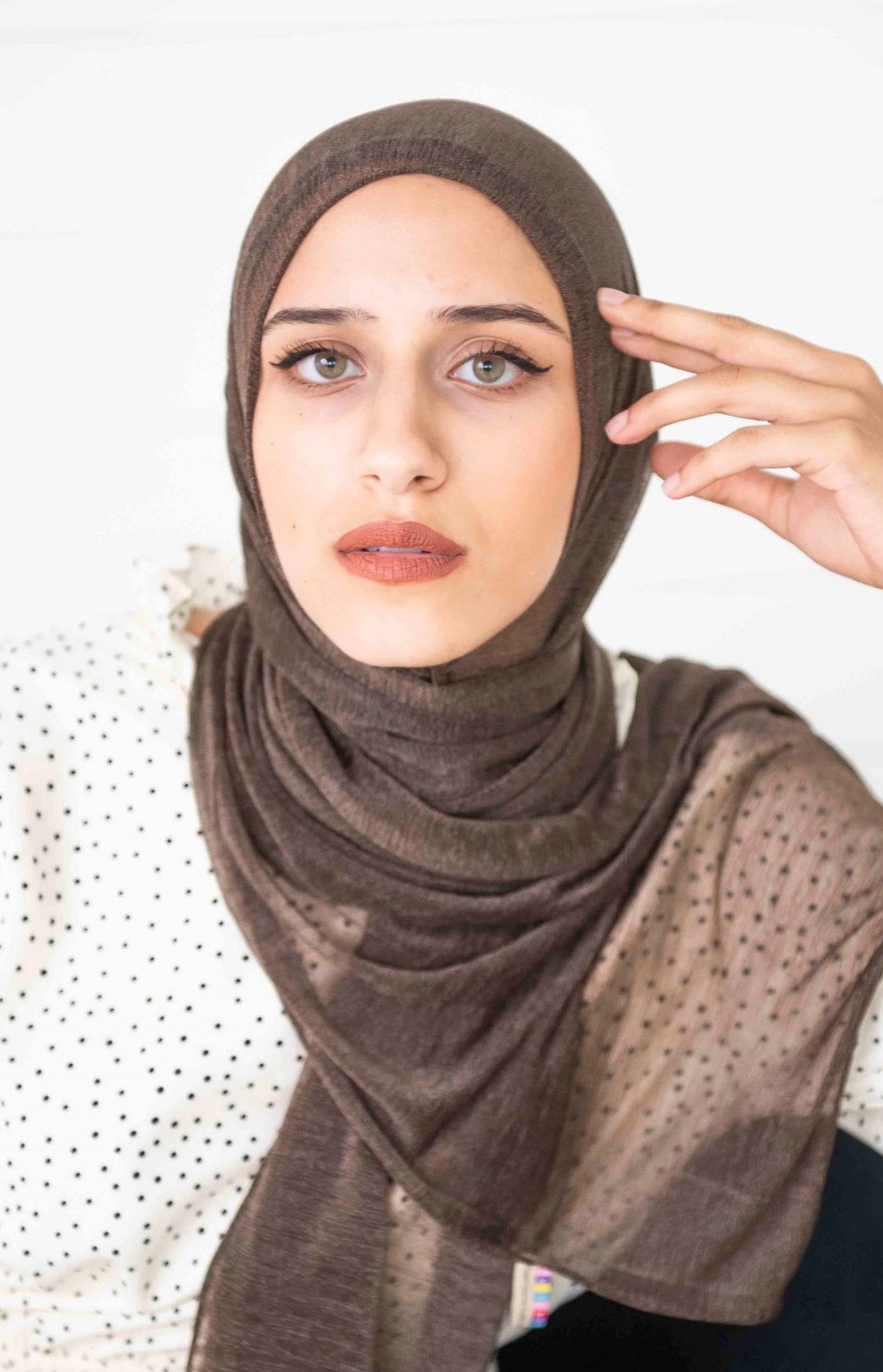 Brown Basic Cashmere Hijab - Modesty Box