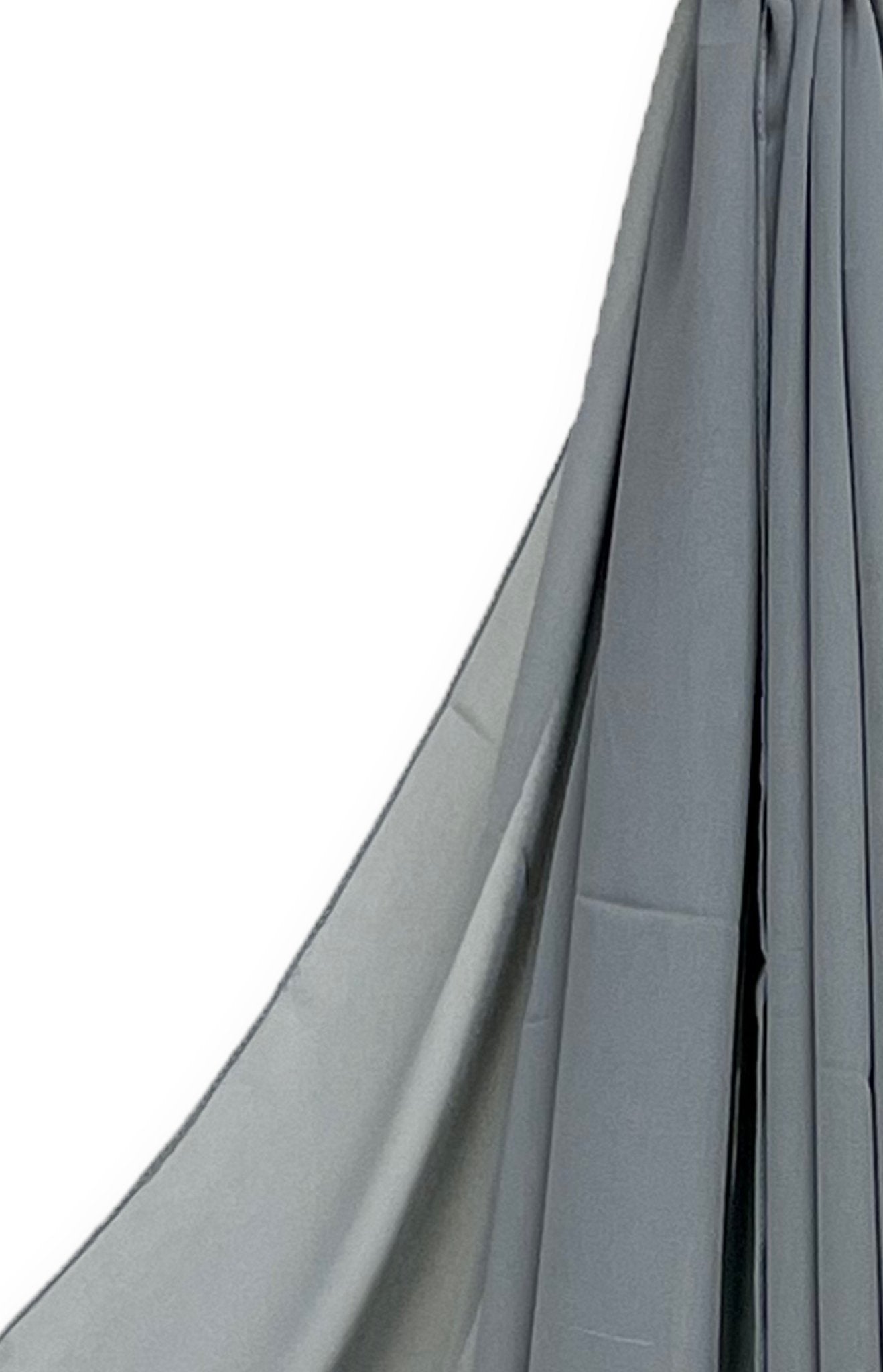 Charcoal Gray Chiffon Hijab - Modesty Box