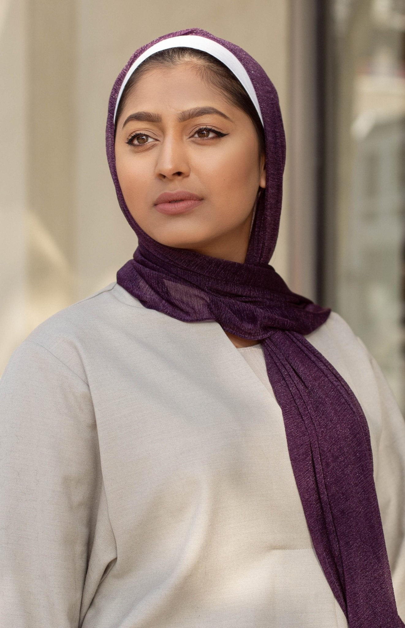 Eggplant Basic Cashmere Hijab - Modesty Box