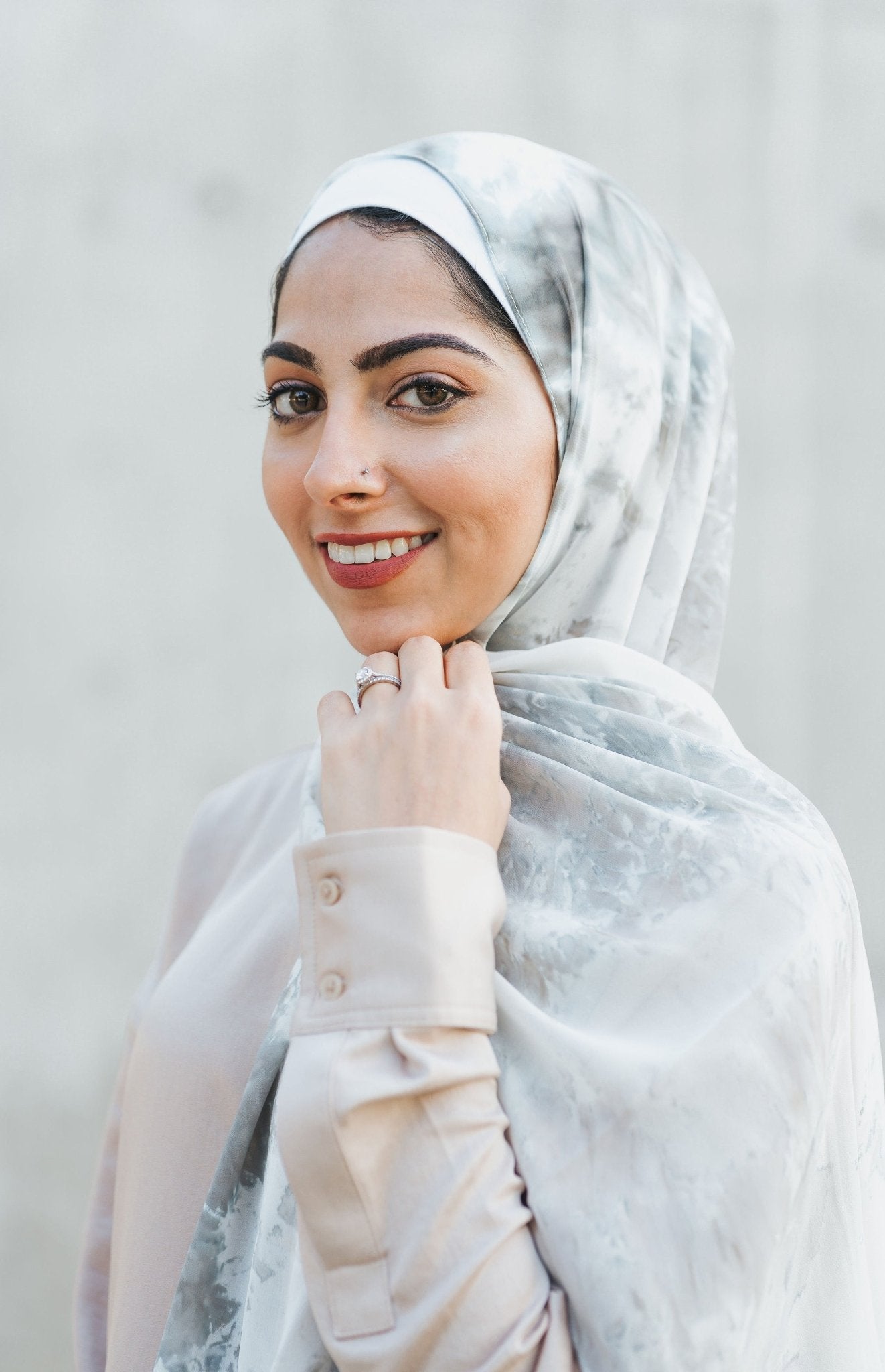 Jasmine Printed Chiffon Hijab - Modesty Box