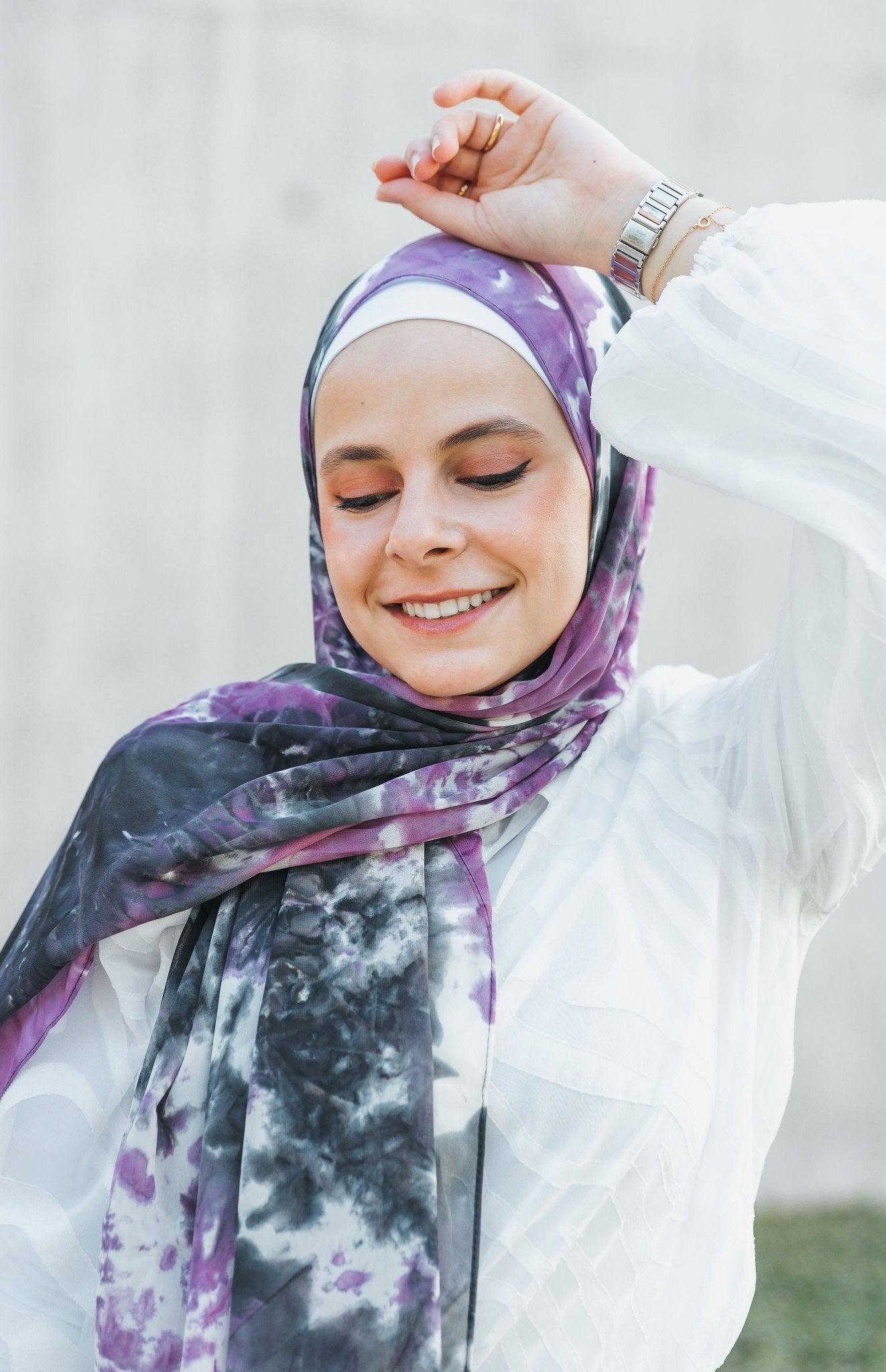 Layana Printed Chiffon Hijab - Modesty Box