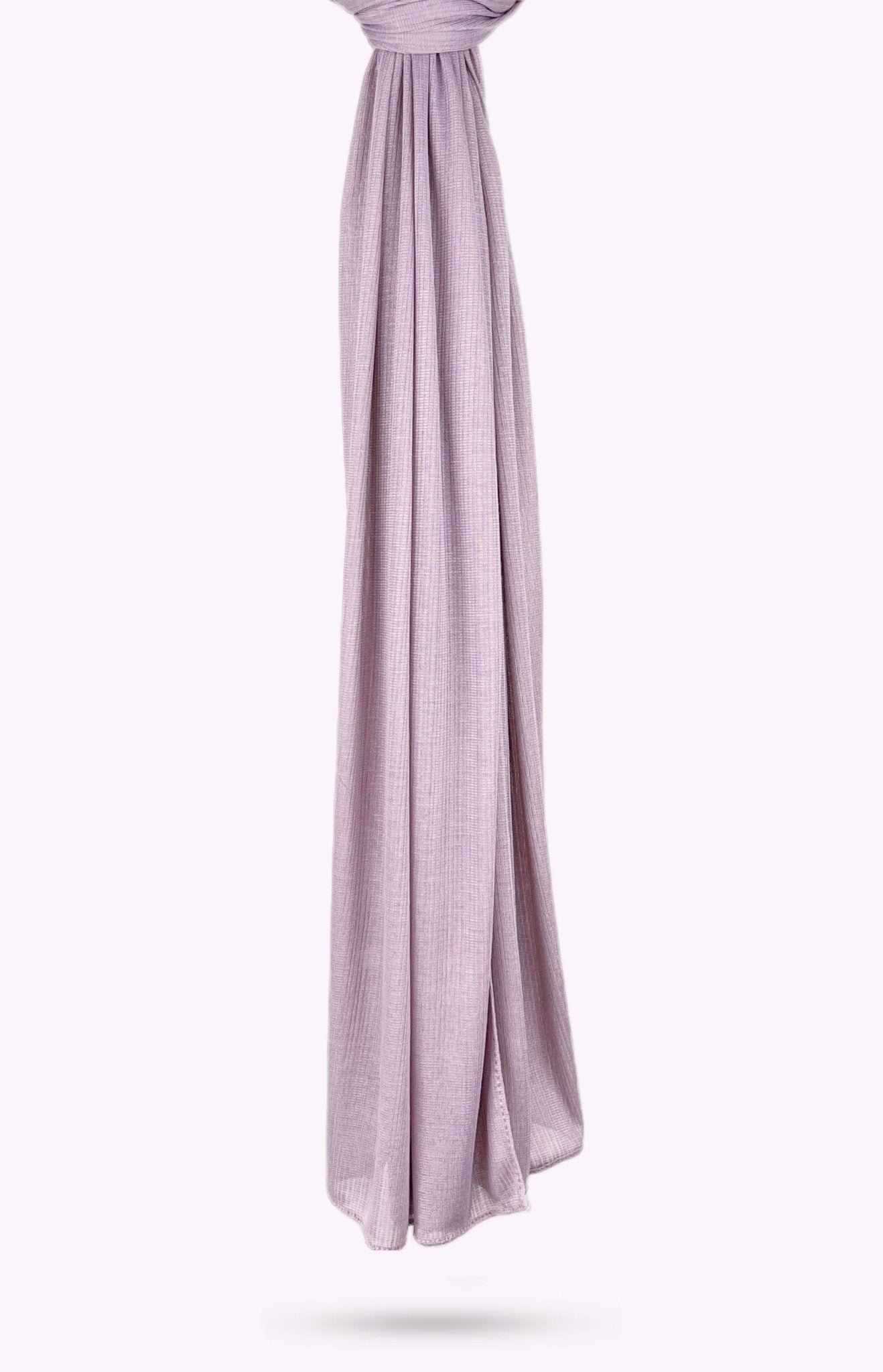 Light Purple Fine Striped Jersey Hijab - Modesty Box