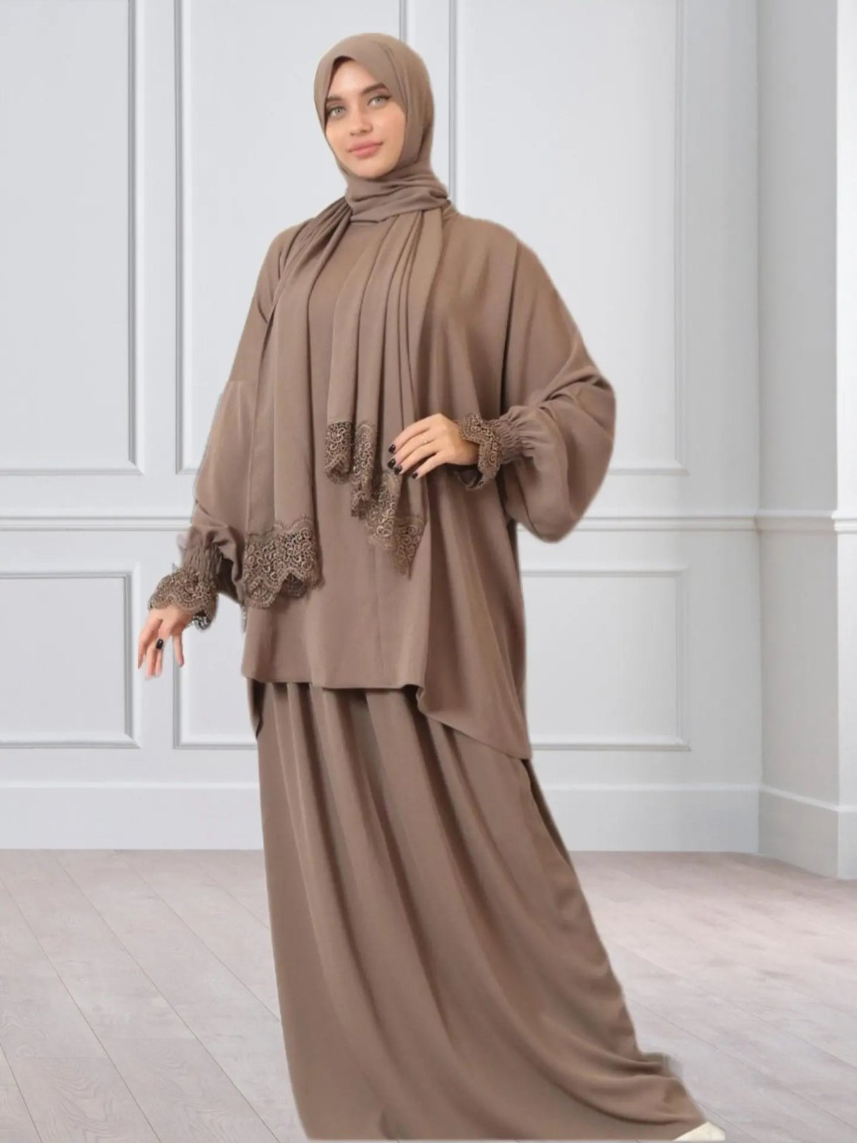 Luxury Crepe Two Piece Prayer Set - Modest Essence