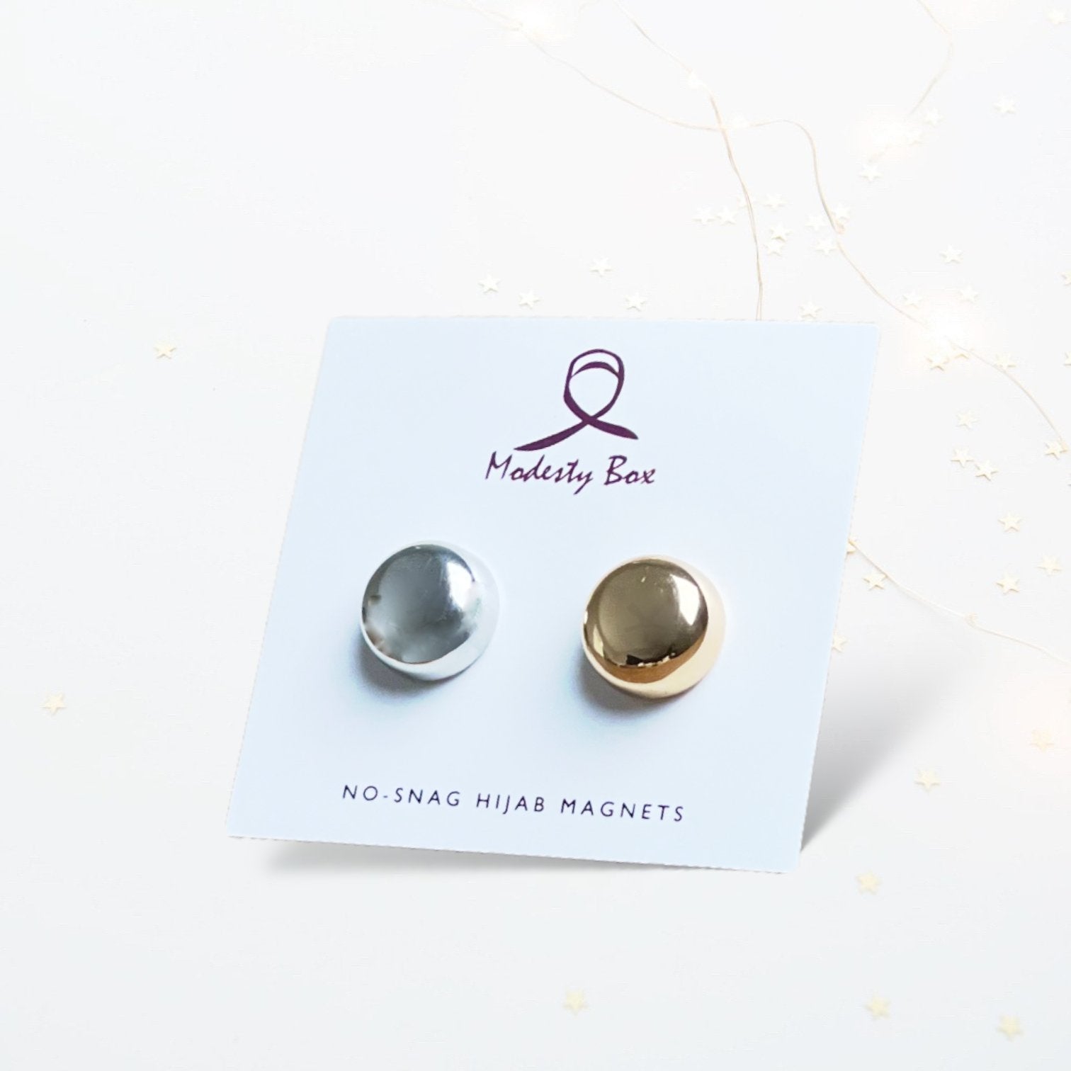 Metallic Hijab Magnet Pins - Basic - Modesty Box