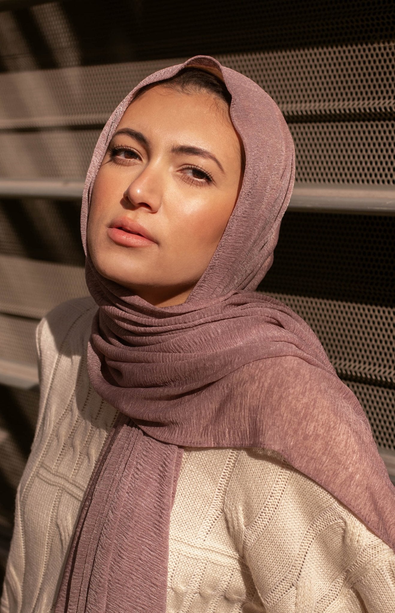 Plum Royal Cashmere Hijab - Modesty Box
